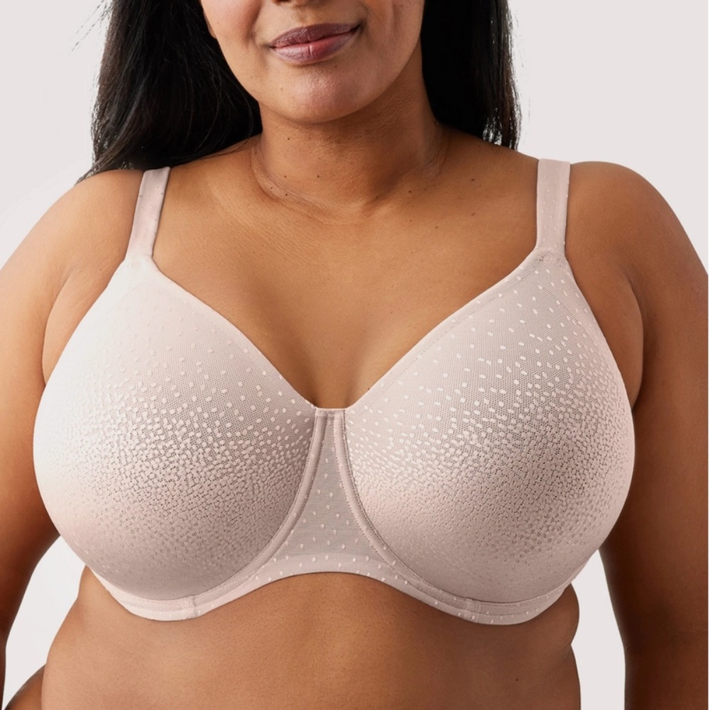 NEW Wacoal Back Appeal Smoothing Support Underwire Bra 855403 Rose Dust 253 Pink